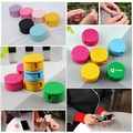 Colorful Silicone Earphone Cable Winder And Screen Cleaner